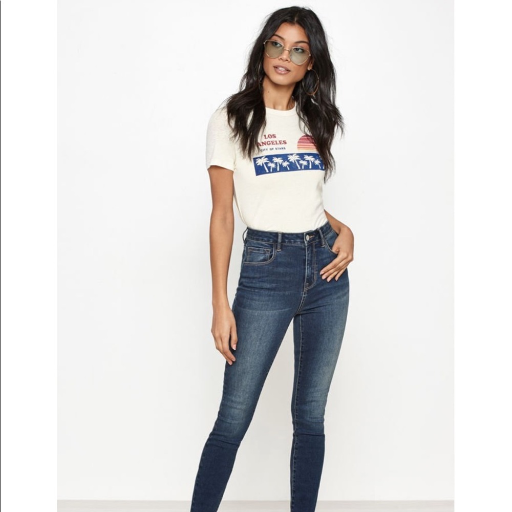 PACSUN Nashville Blue Super High Rise Skinniest